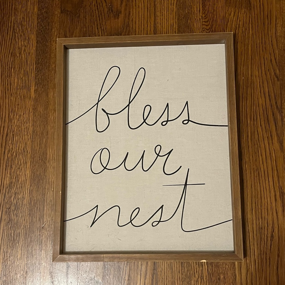 Threshold “Bless Our Nest” Wall Art - 16”x20”